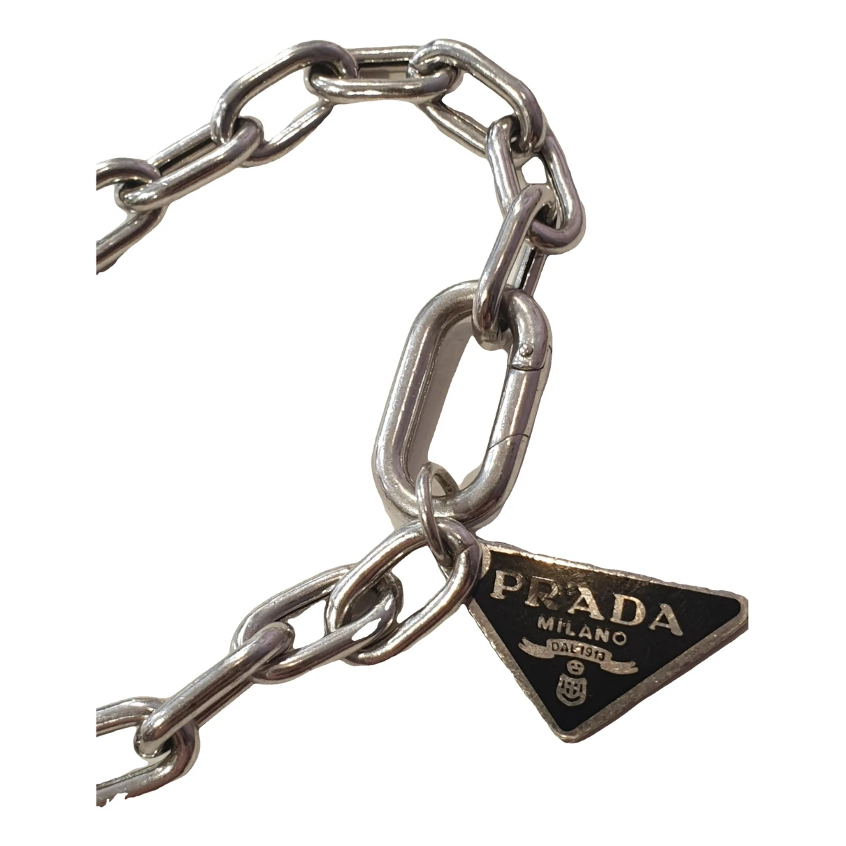 Pre-owned Prada Silver Bracelet In Grey
