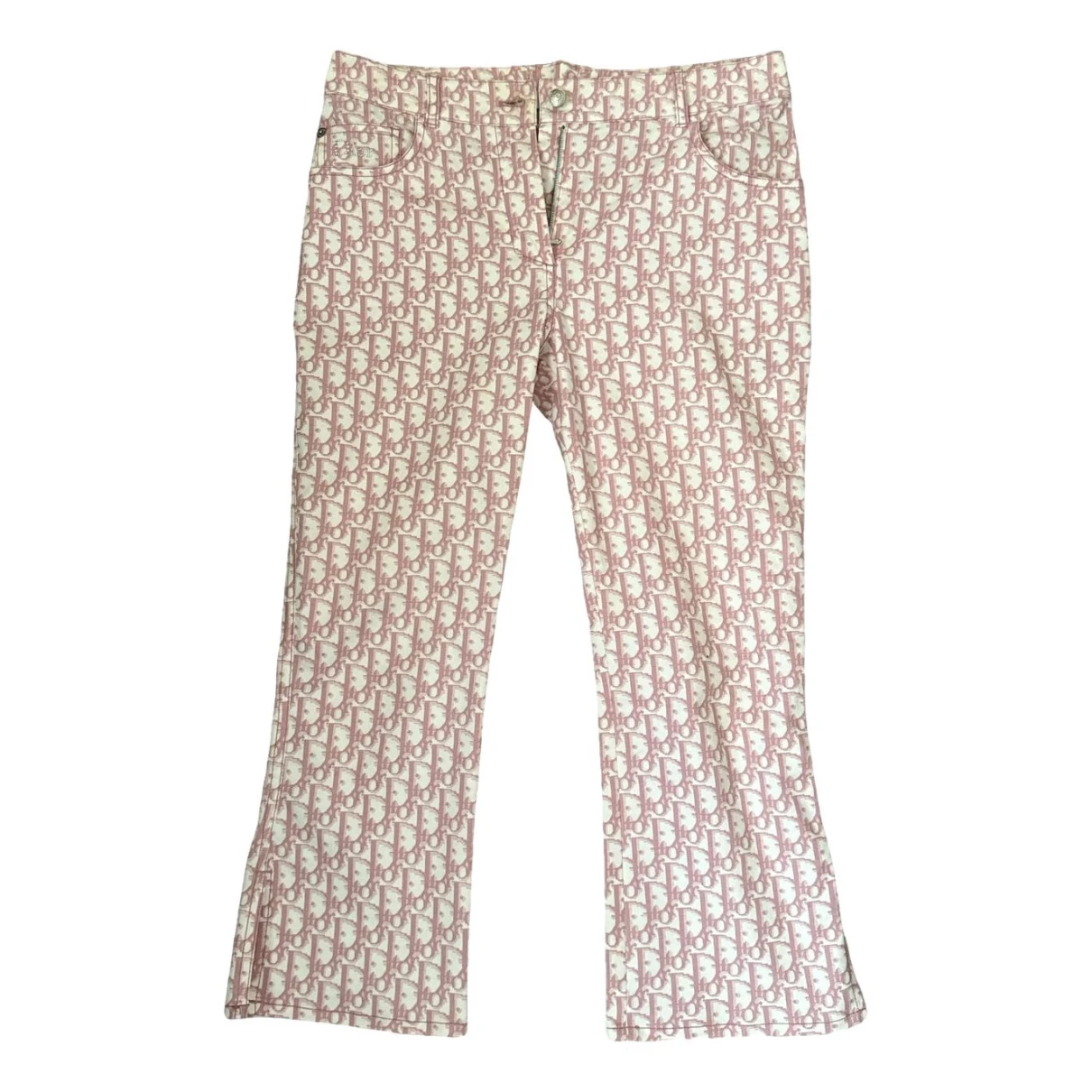 Pre-owned Dior Cloth Trousers In Pink