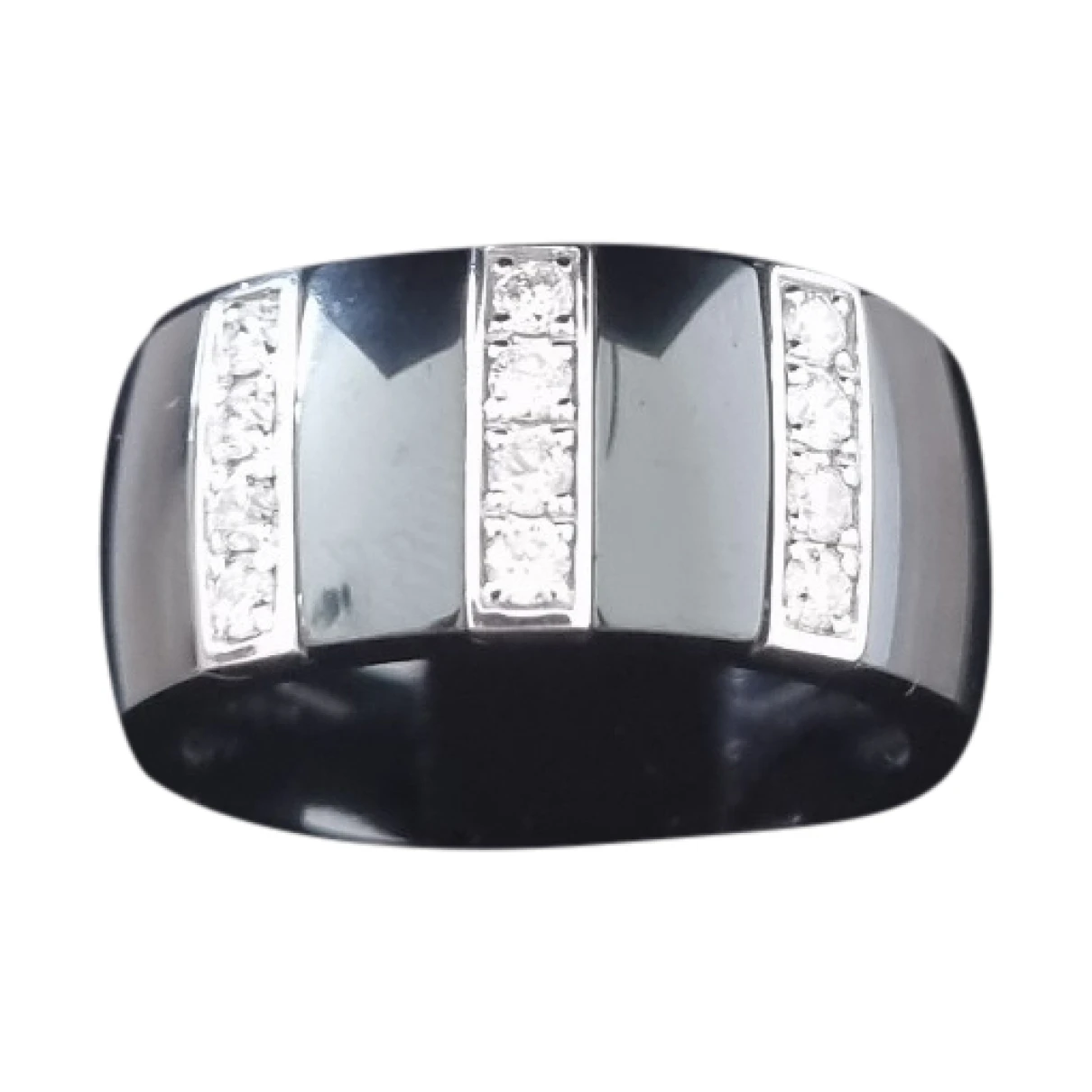 Pre-owned Guy Laroche Ceramic Ring In Black