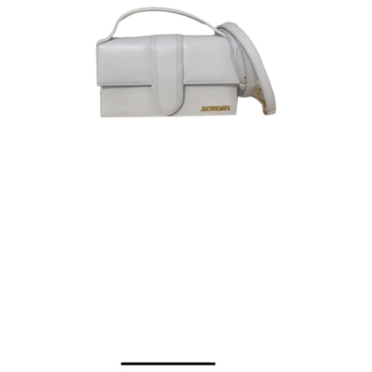 Pre-owned Jacquemus Bambimou Leather Handbag In White