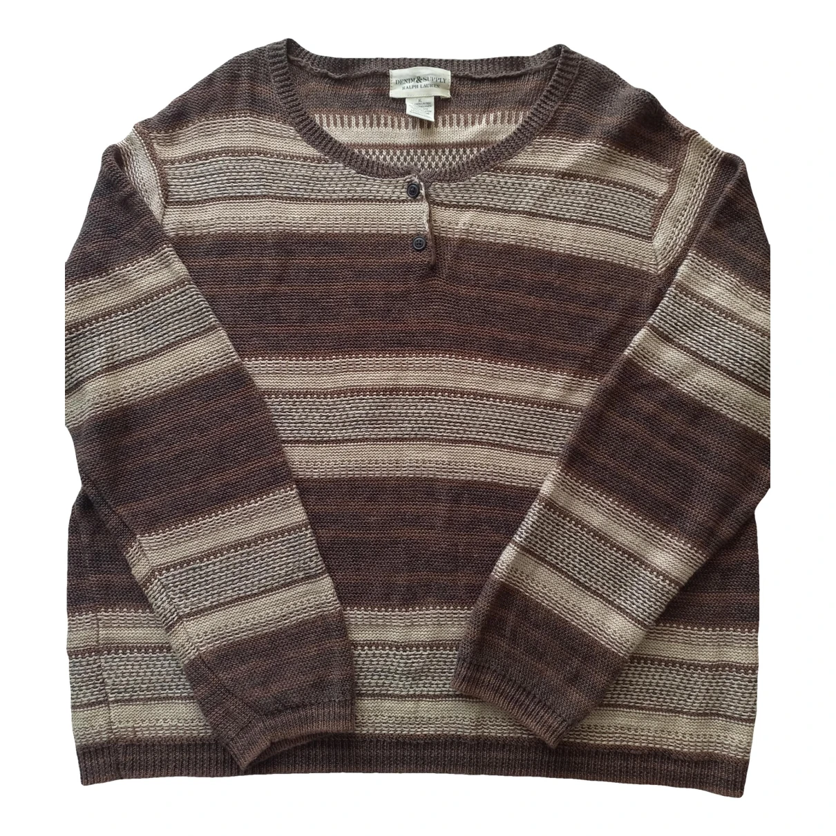 Pre-owned Ralph Lauren Linen Sweatshirt In Brown