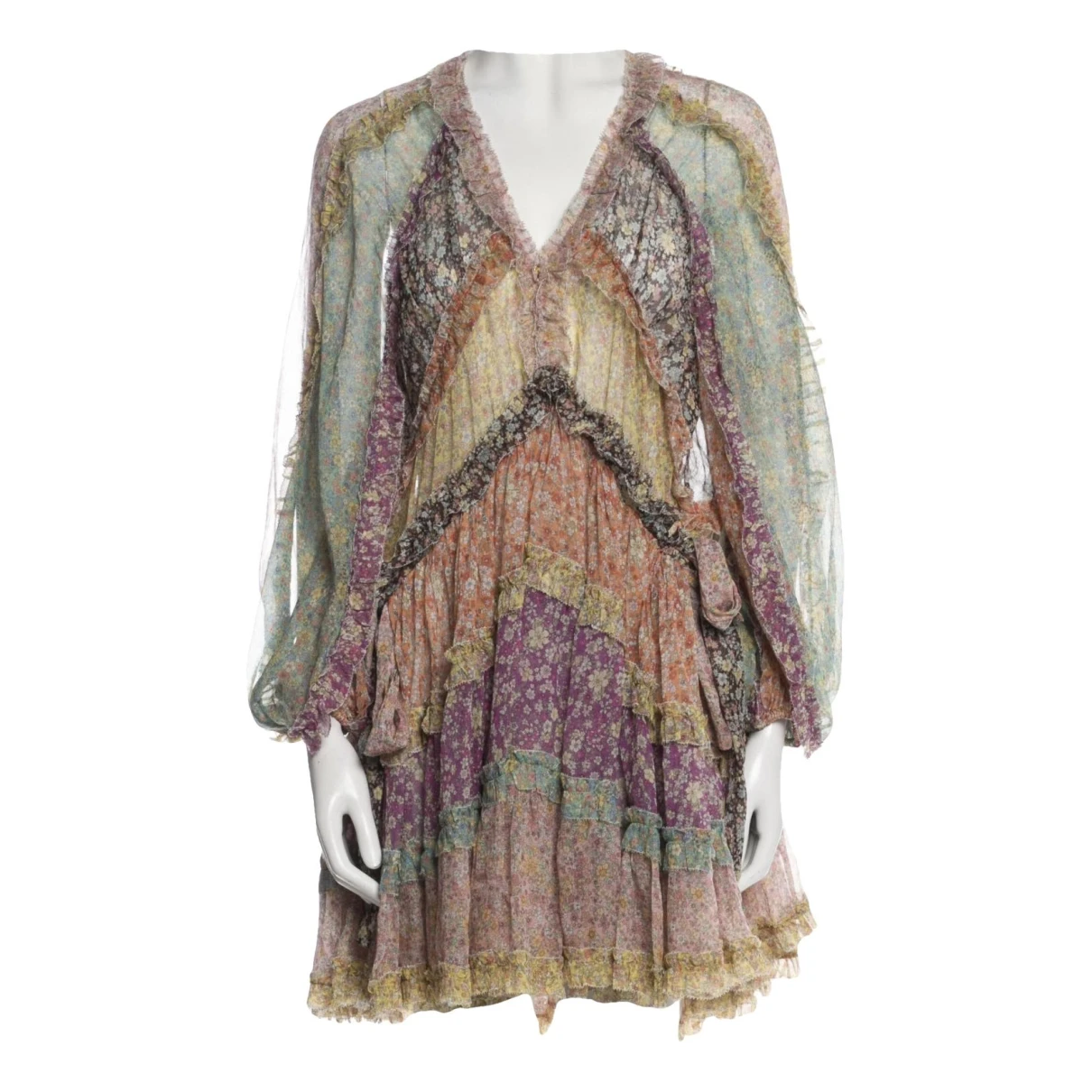 Pre-owned Zimmermann Silk Mini Dress In Other