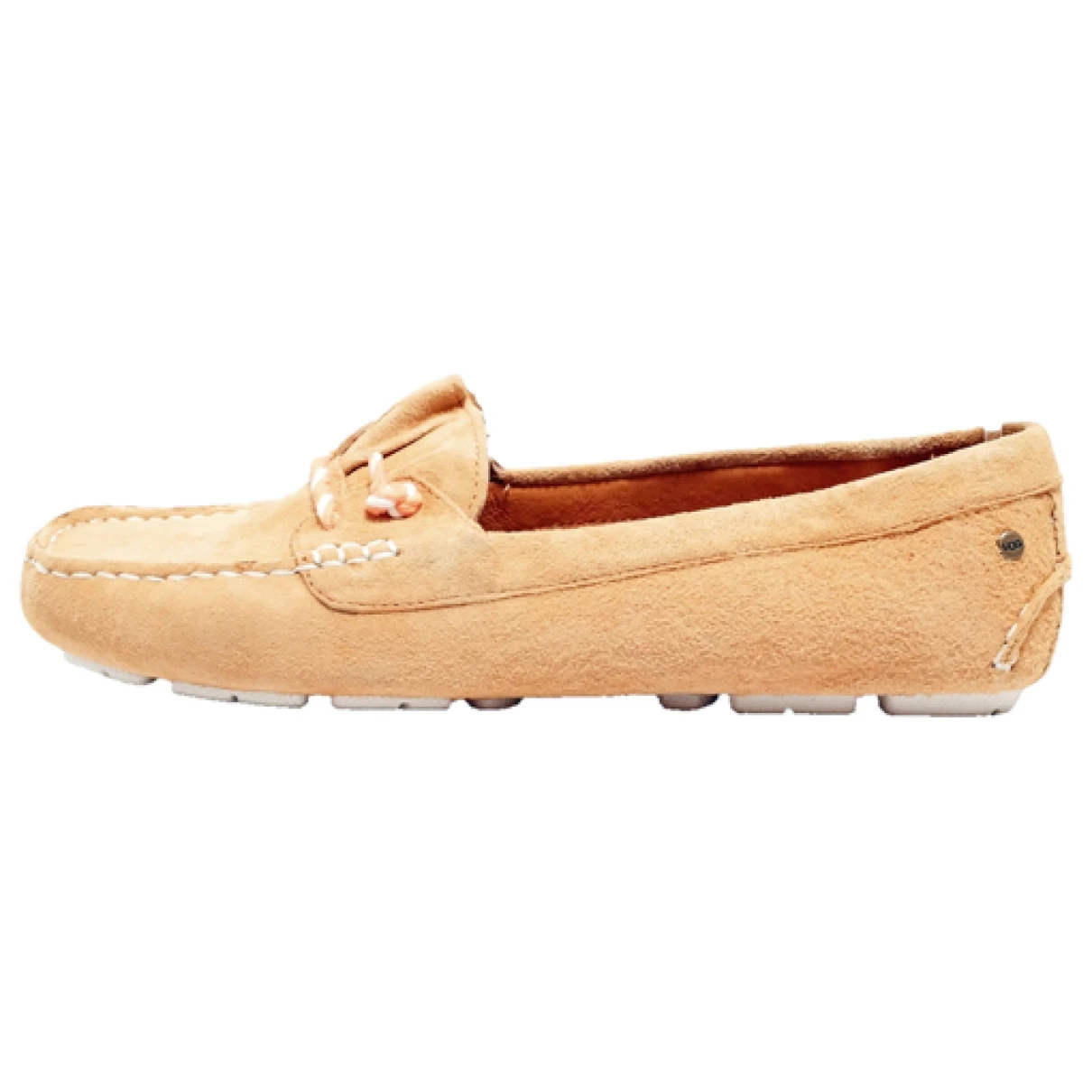 Pre-owned Ugg Flats In Yellow