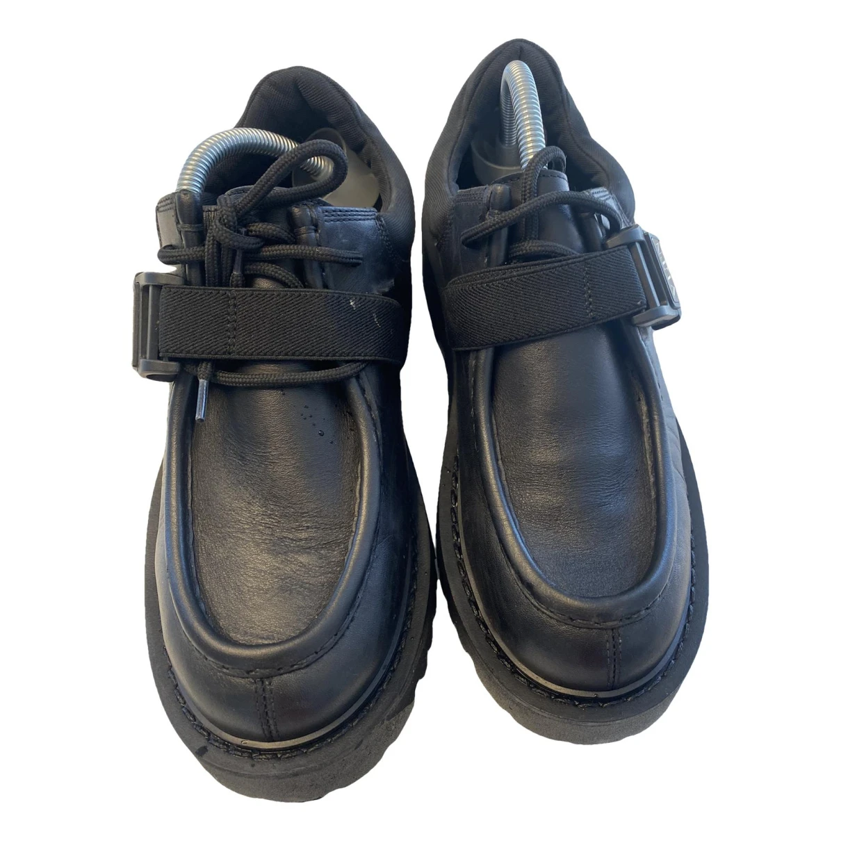 Pre-owned Valentino Garavani Leather Boots In Black