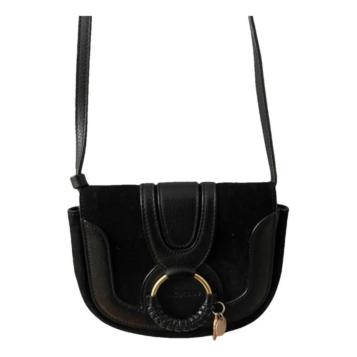 Pre-owned See By Chloé Leather Crossbody Bag In Black