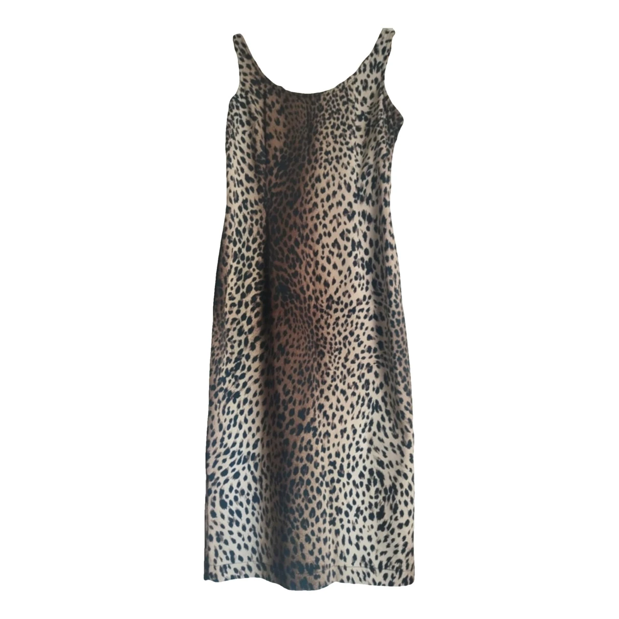 Pre-owned Moschino Mid-length Dress In Brown