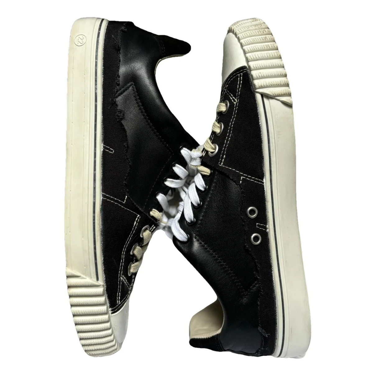 Pre-owned Maison Margiela Evolution Low Trainers In Black