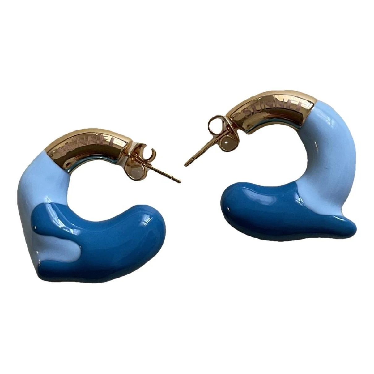 Pre-owned Sunnei Earrings In Blue
