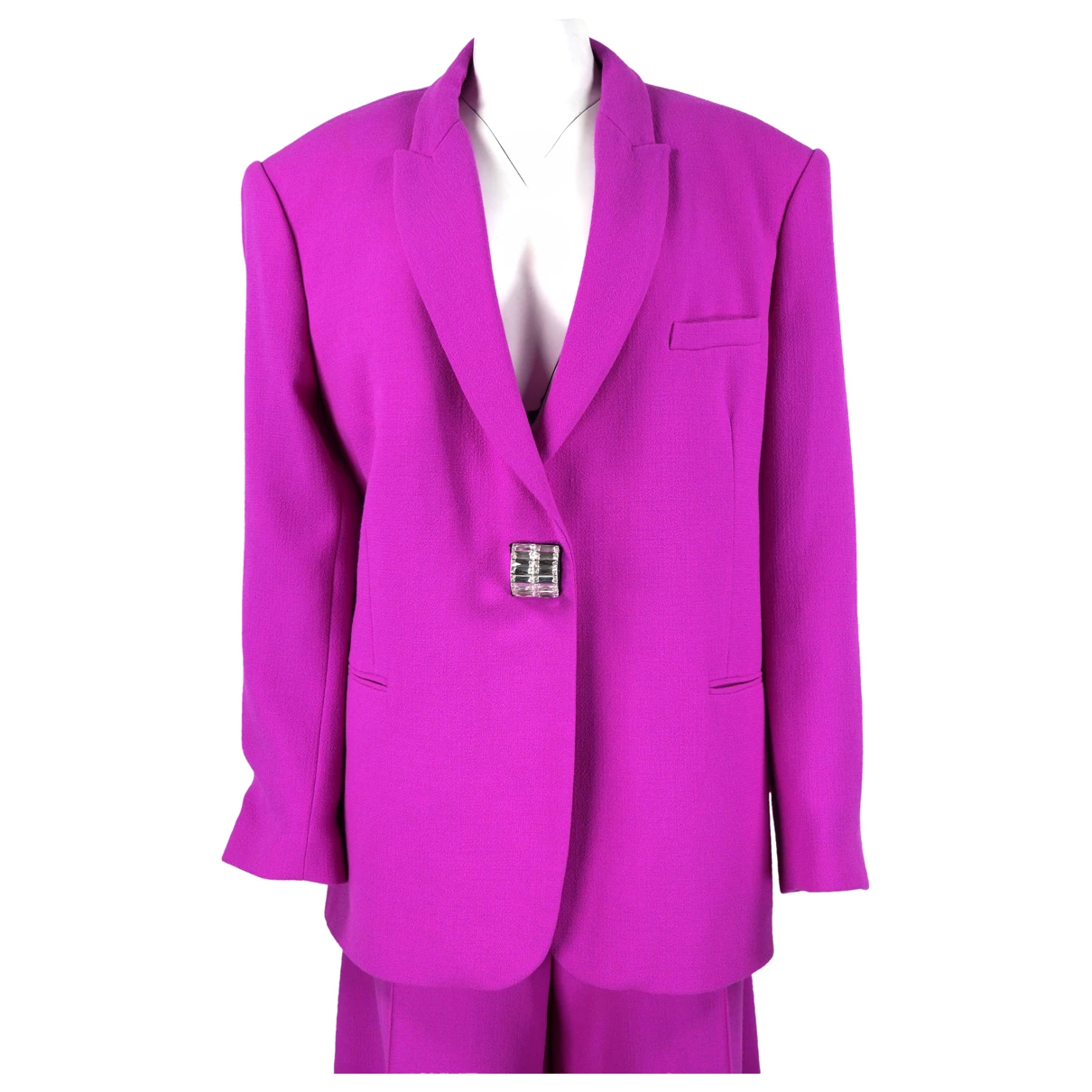 Pre-owned David Koma Wool Jacket In Pink