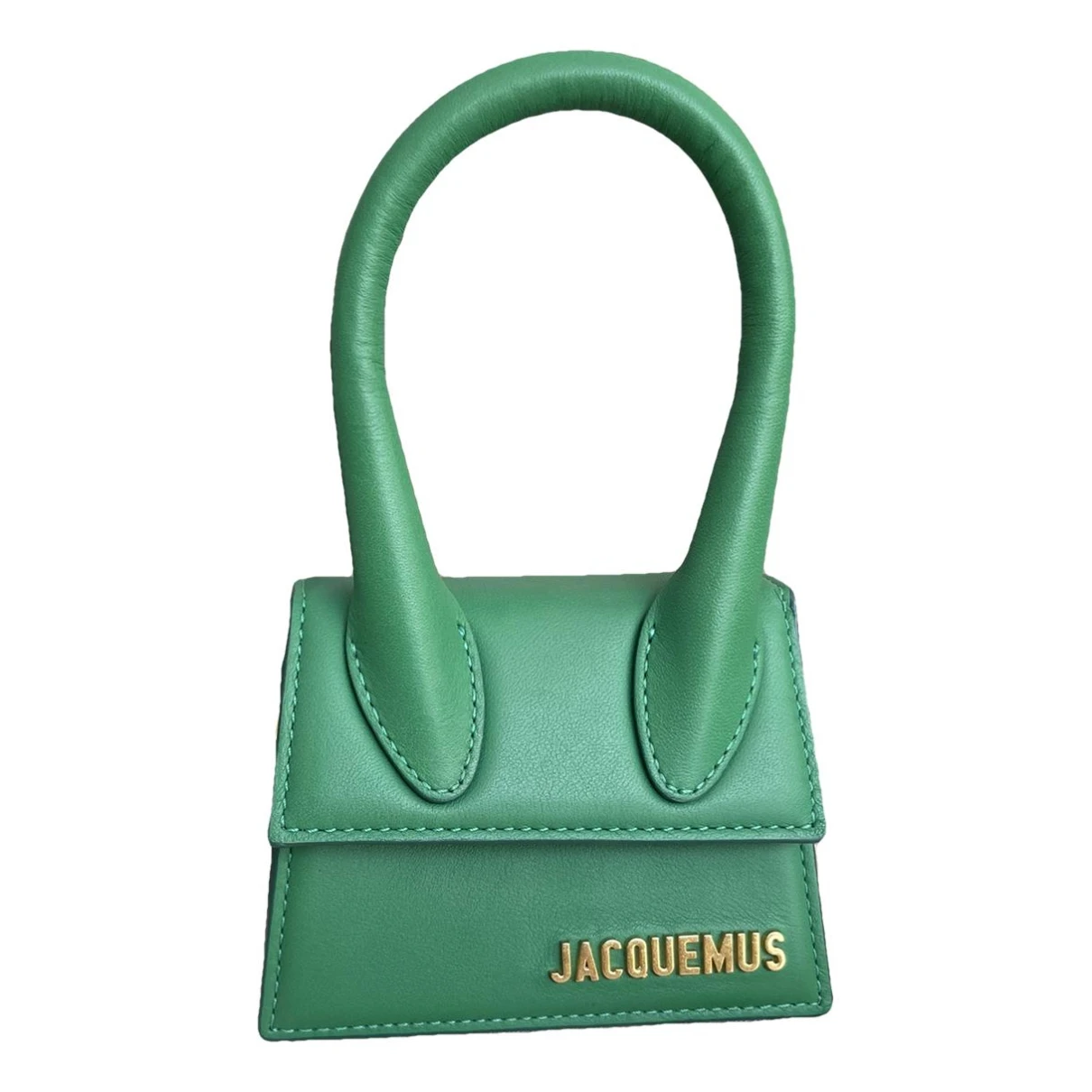 Pre-owned Jacquemus Chiquito Leather Handbag In Green