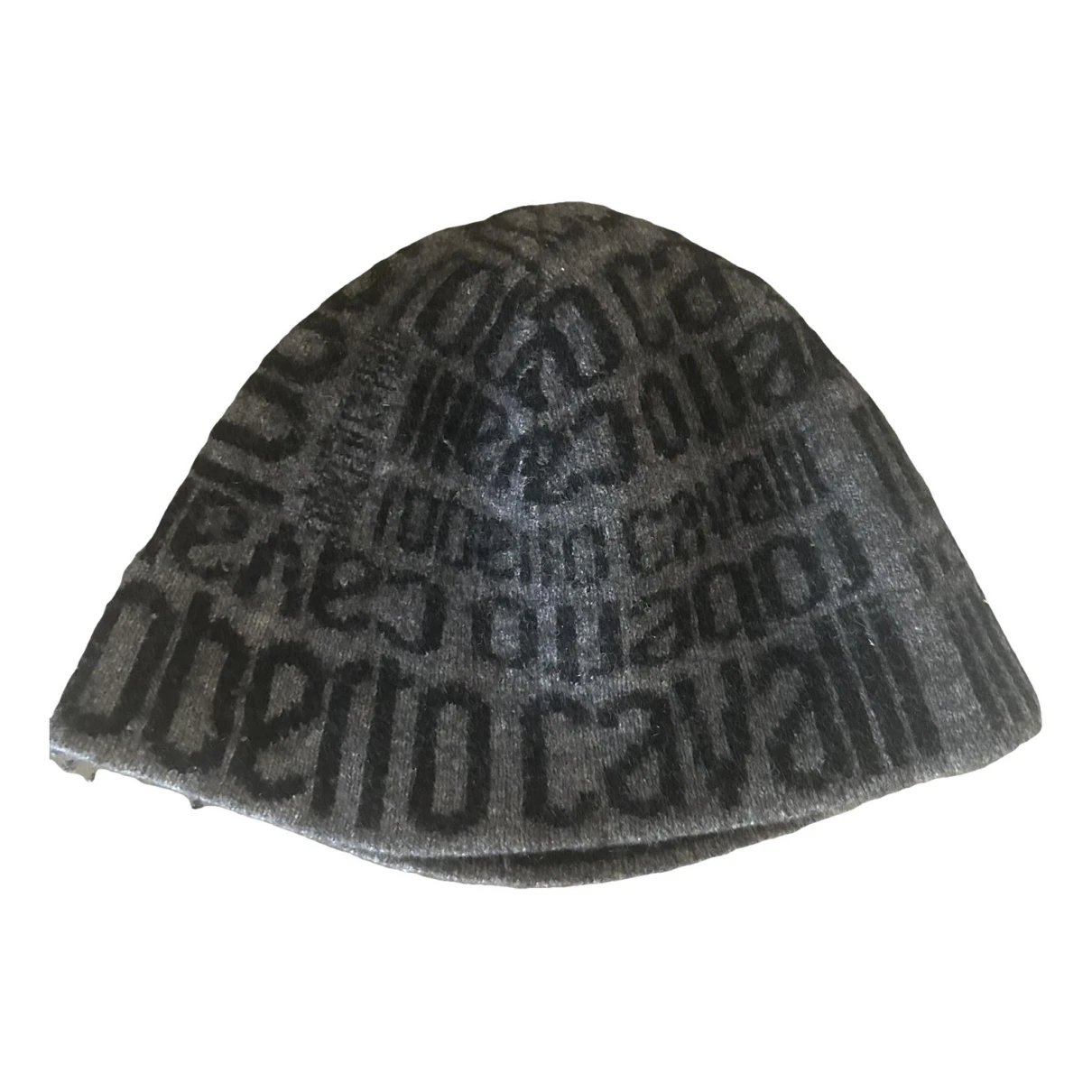 Pre-owned Roberto Cavalli Wool Cap In Grey