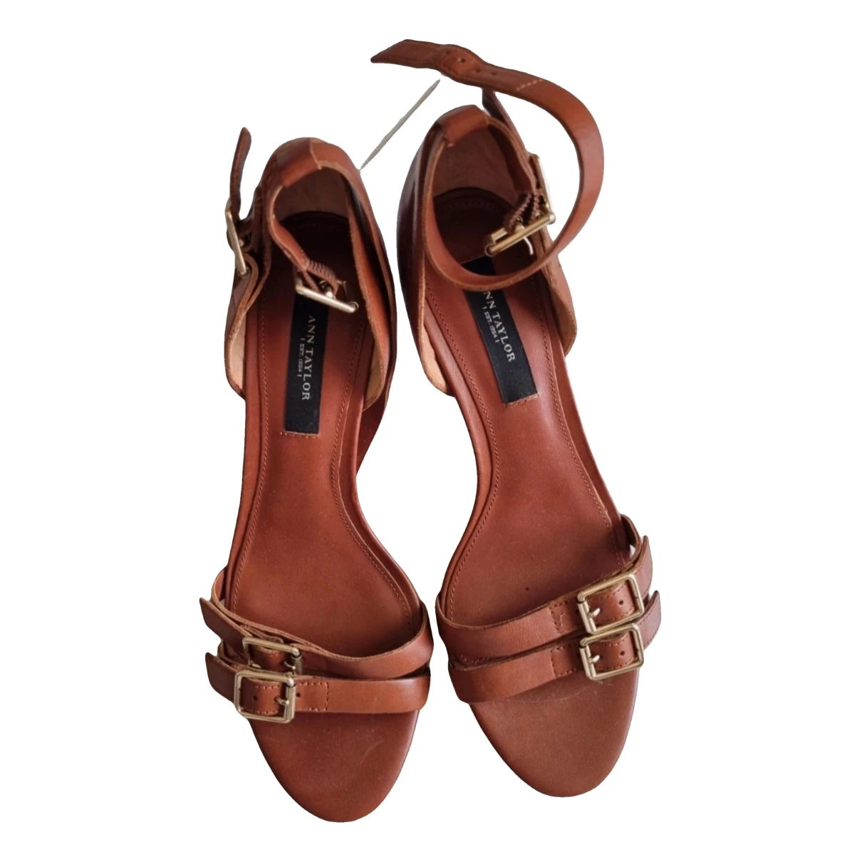 Pre-owned Ann Taylor Leather Sandals In Brown
