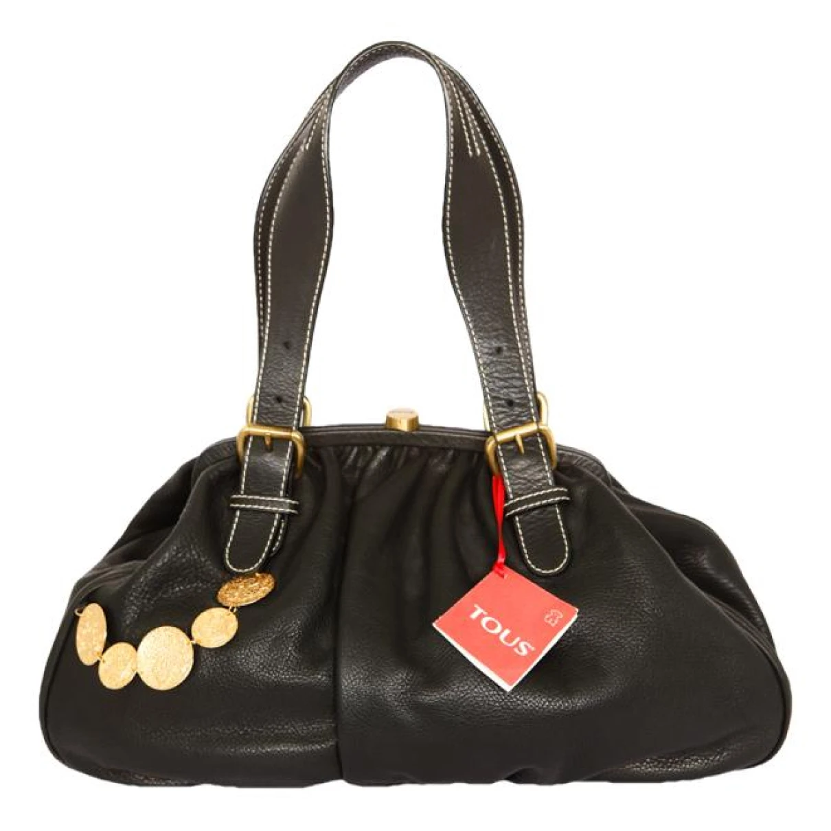 Pre-owned Tous Leather Handbag In Black