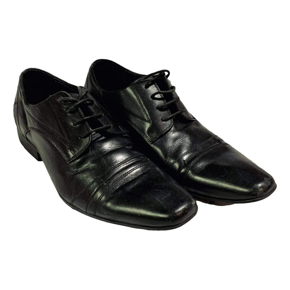 Pre-owned Windsor Smith Leather Flats In Black