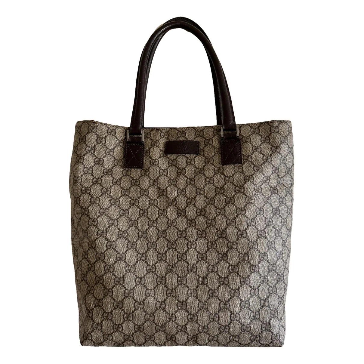 Pre-owned Gucci Leather Tote In Brown