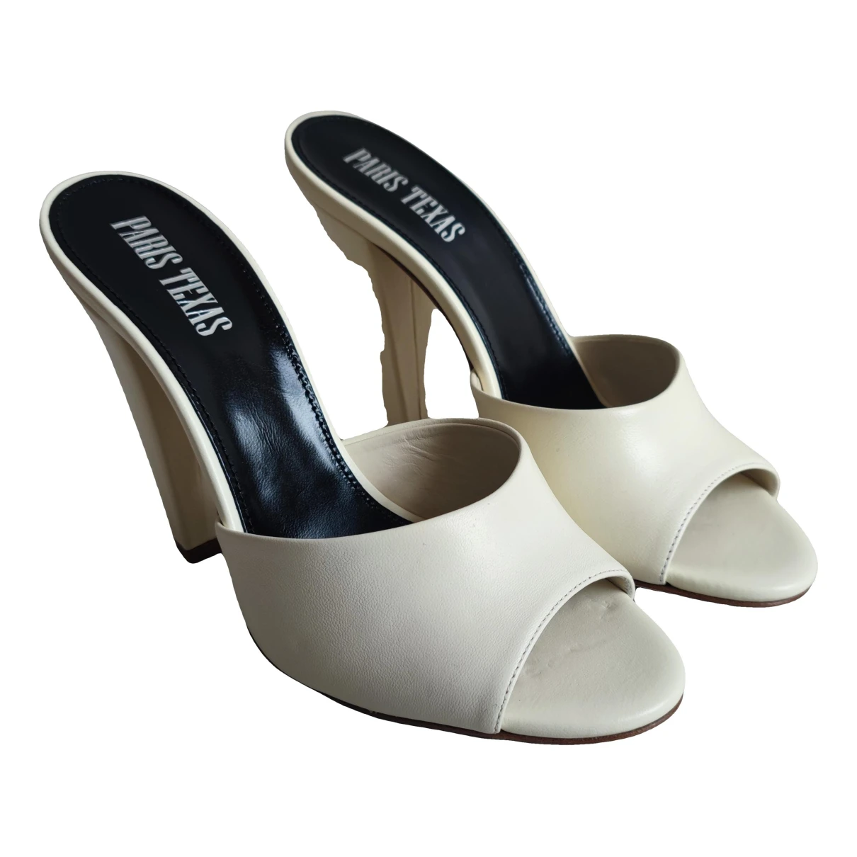 Pre-owned Paris Texas Leather Sandal In White