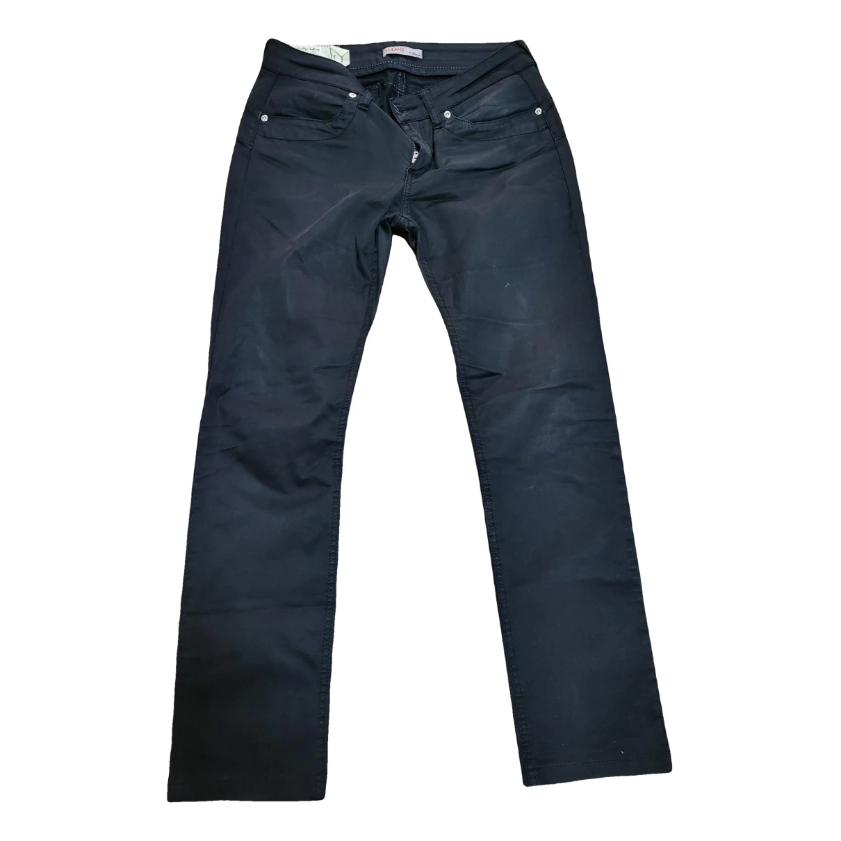 Pre-owned Liujo Straight Jeans In Black