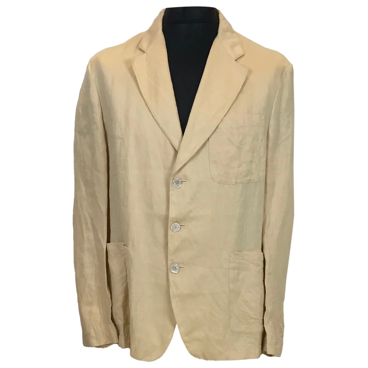 Pre-owned Gucci Linen Jacket In Beige