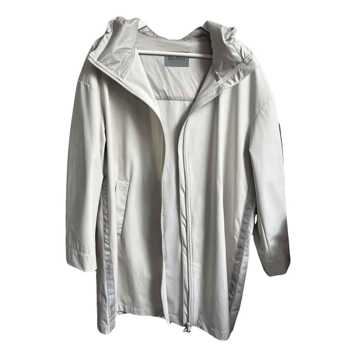 Pre-owned Max Mara Trench Coat In White