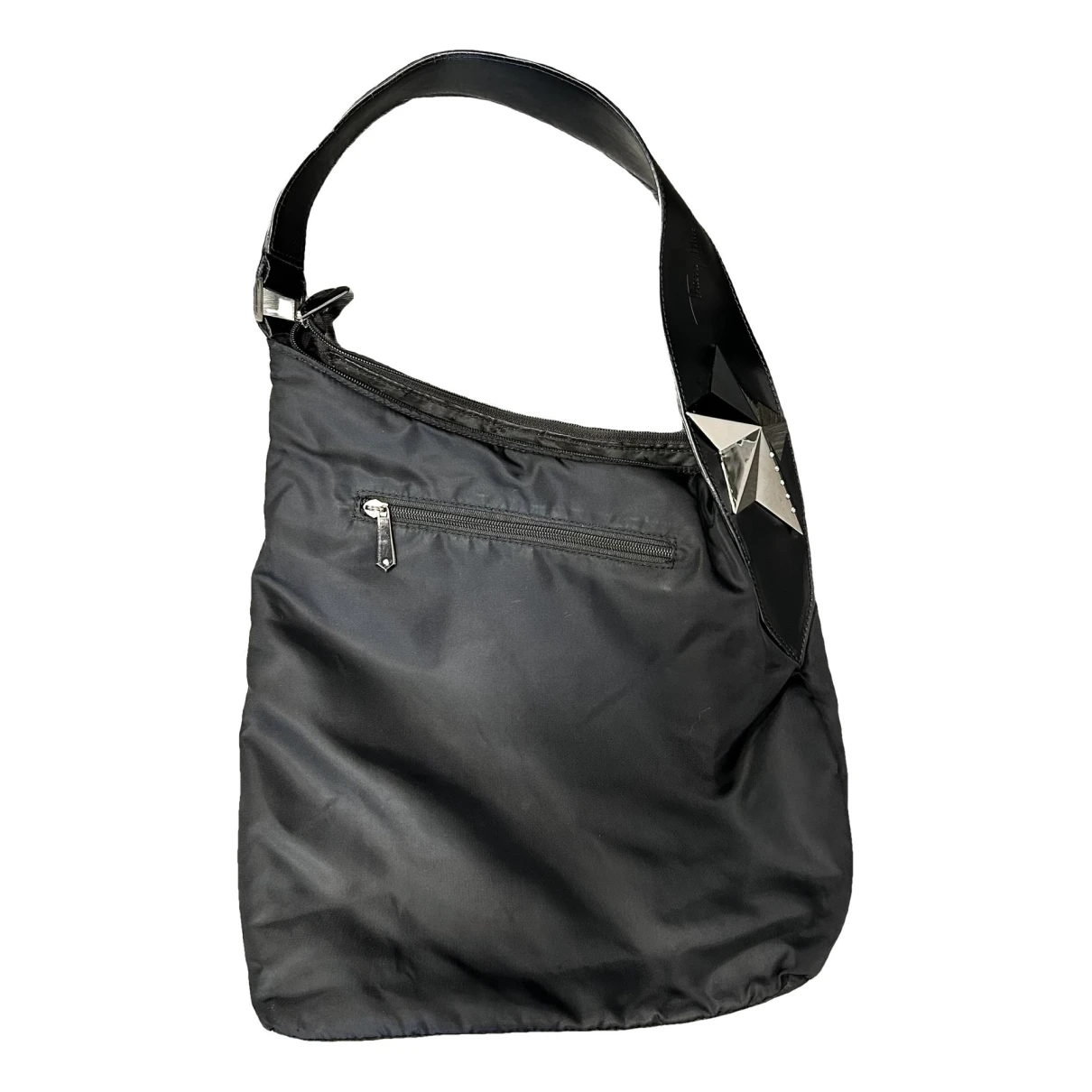 Pre-owned Mugler Leather Handbag In Black