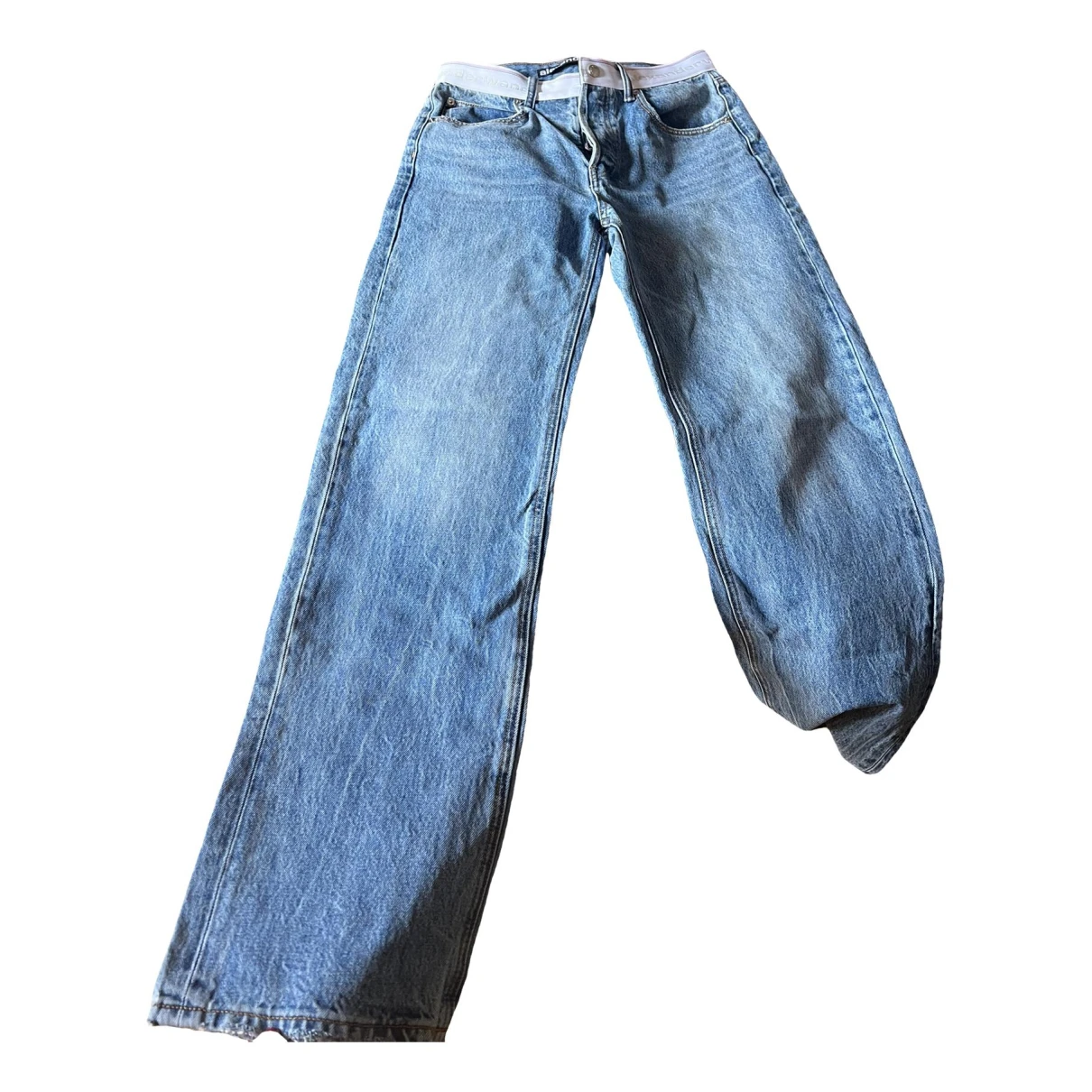 Pre-owned Alexander Wang Straight Jeans In Blue