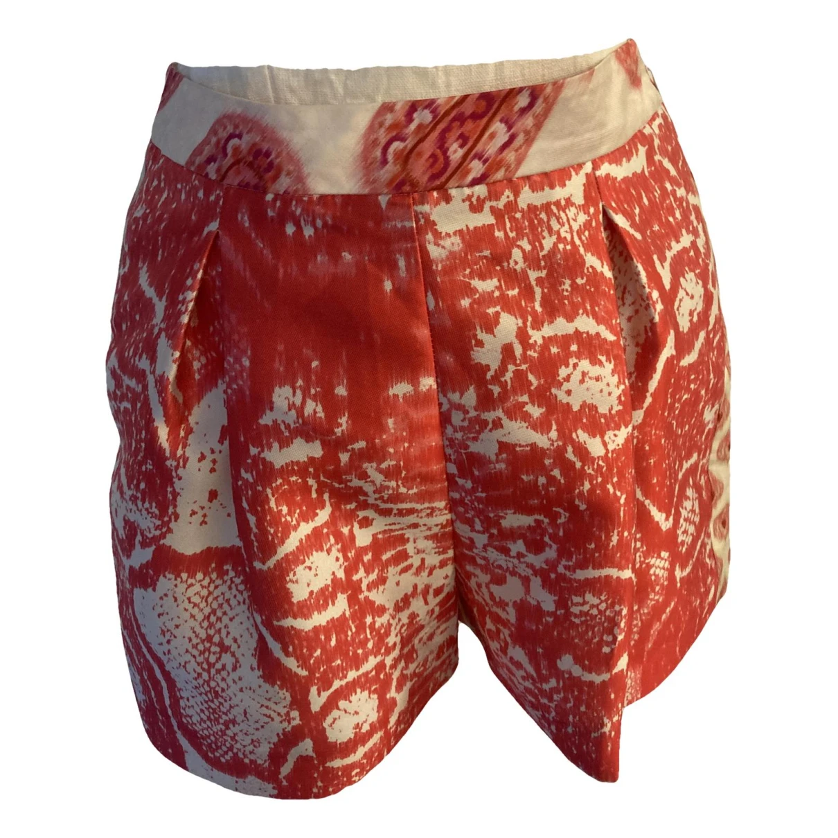 Pre-owned Giambattista Valli Silk Shorts In Red