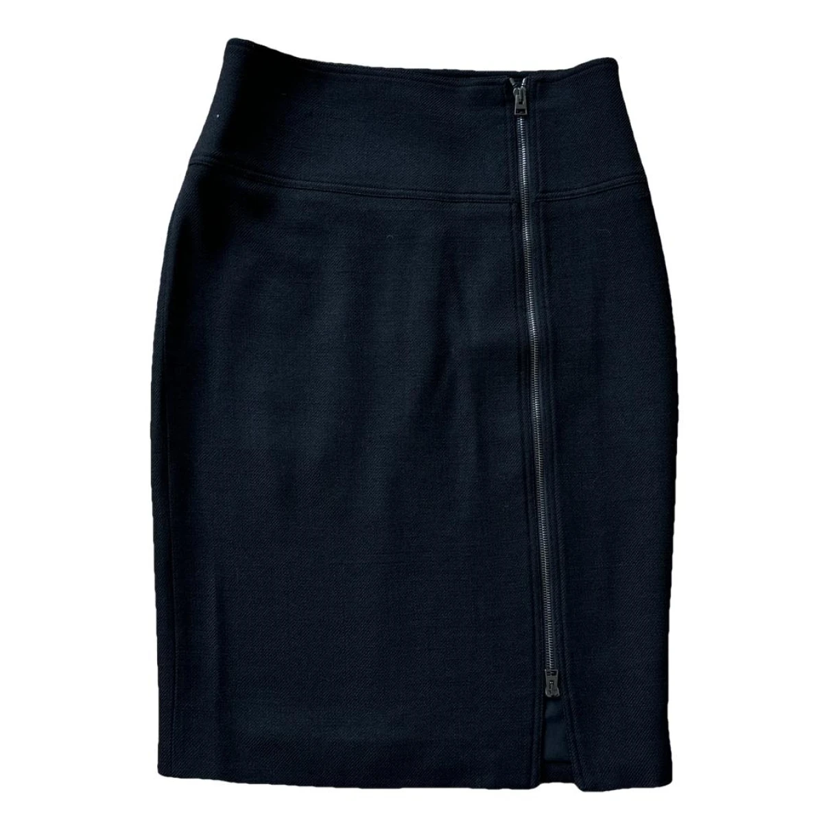 Pre-owned Tom Ford Wool Mid-length Skirt In Black