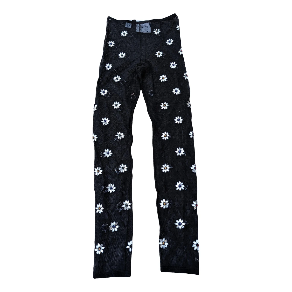 Pre-owned Moschino Leggings In Black