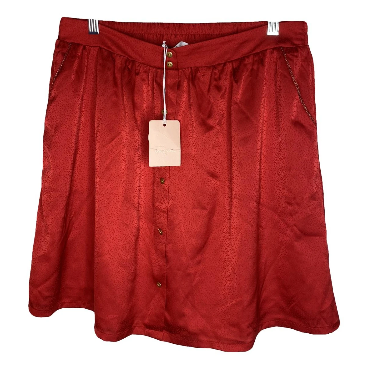 Pre-owned Grace & Mila Mid-length Skirt In Red