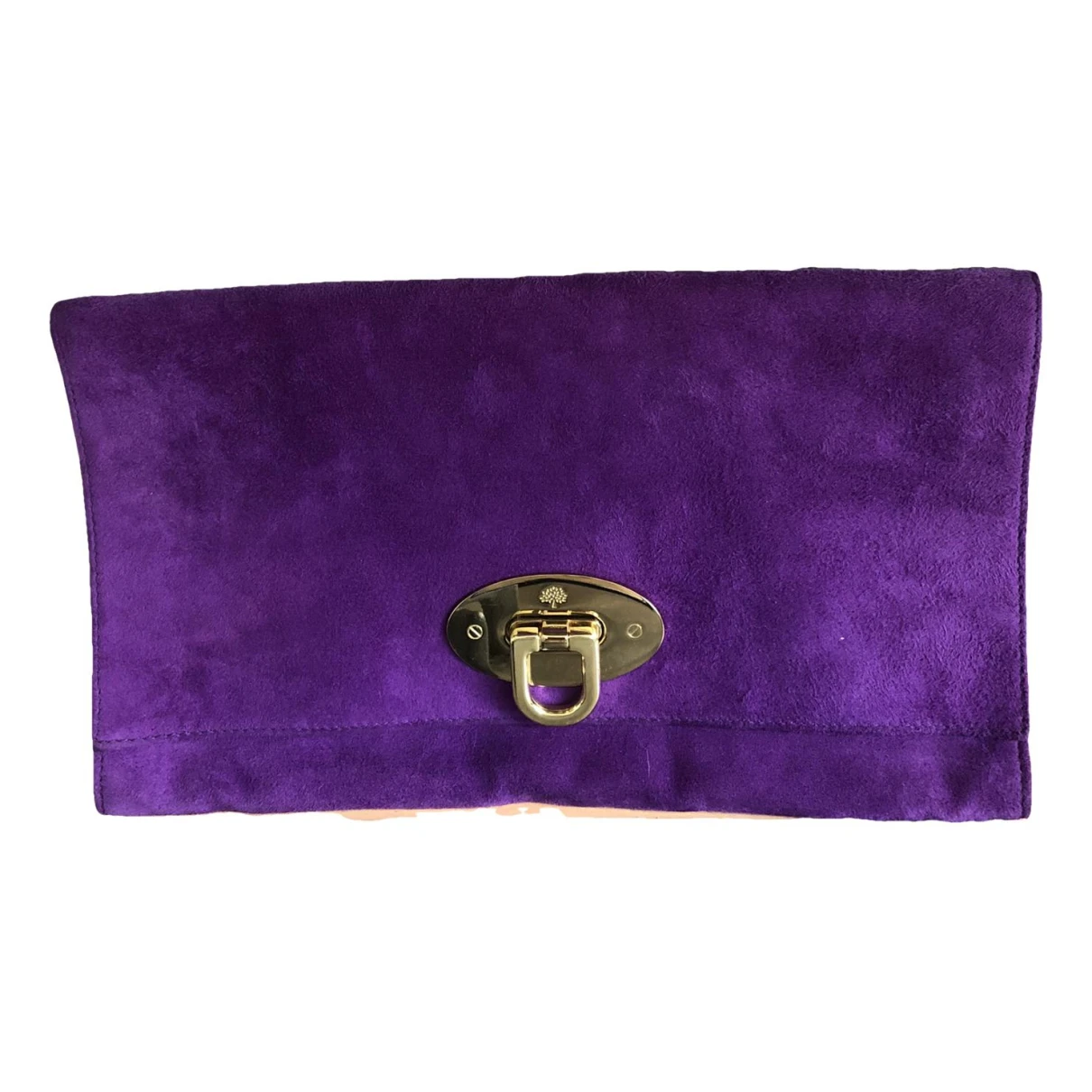 Pre-owned Mulberry Clutch Bag In Purple