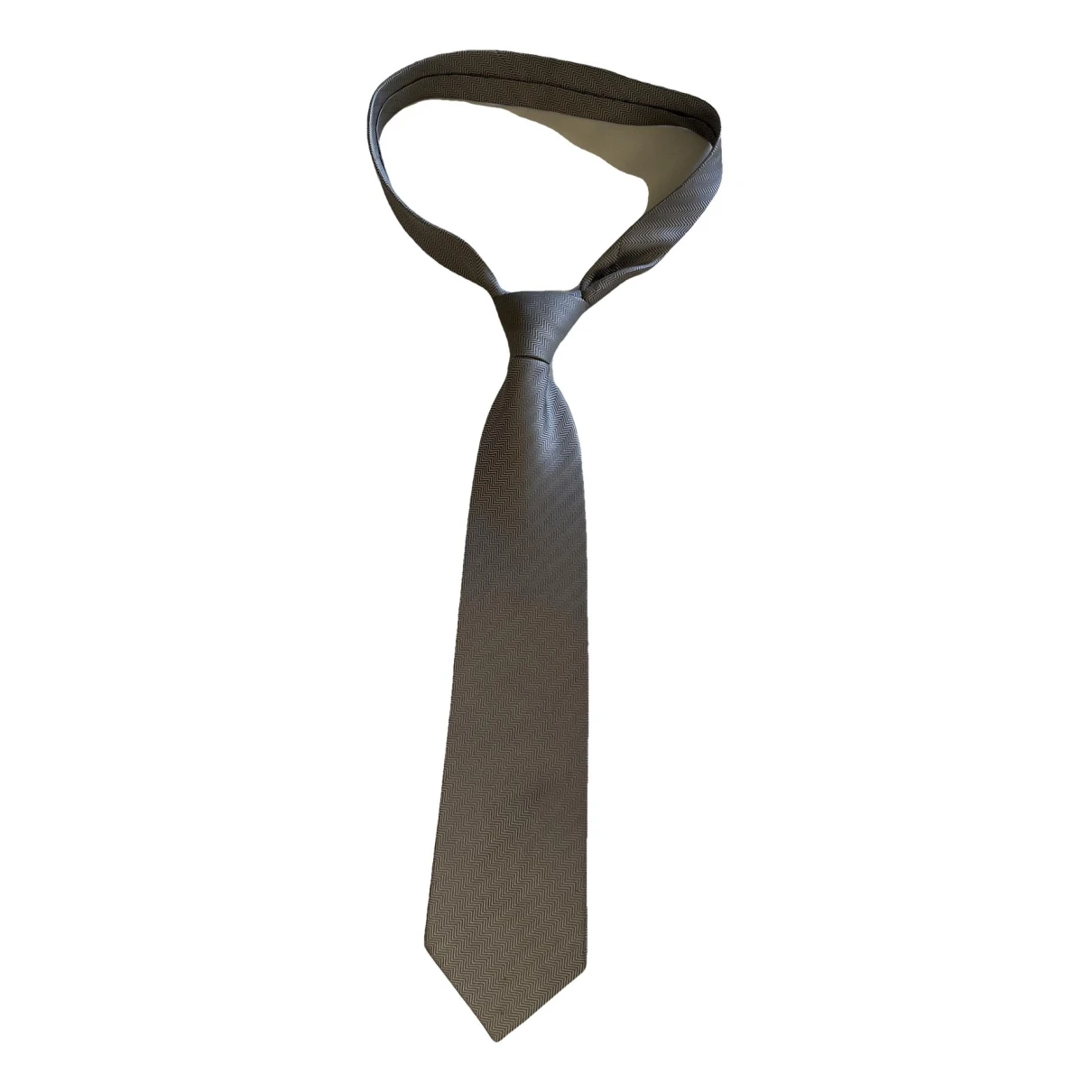 Pre-owned Enrico Coveri Silk Tie In Grey