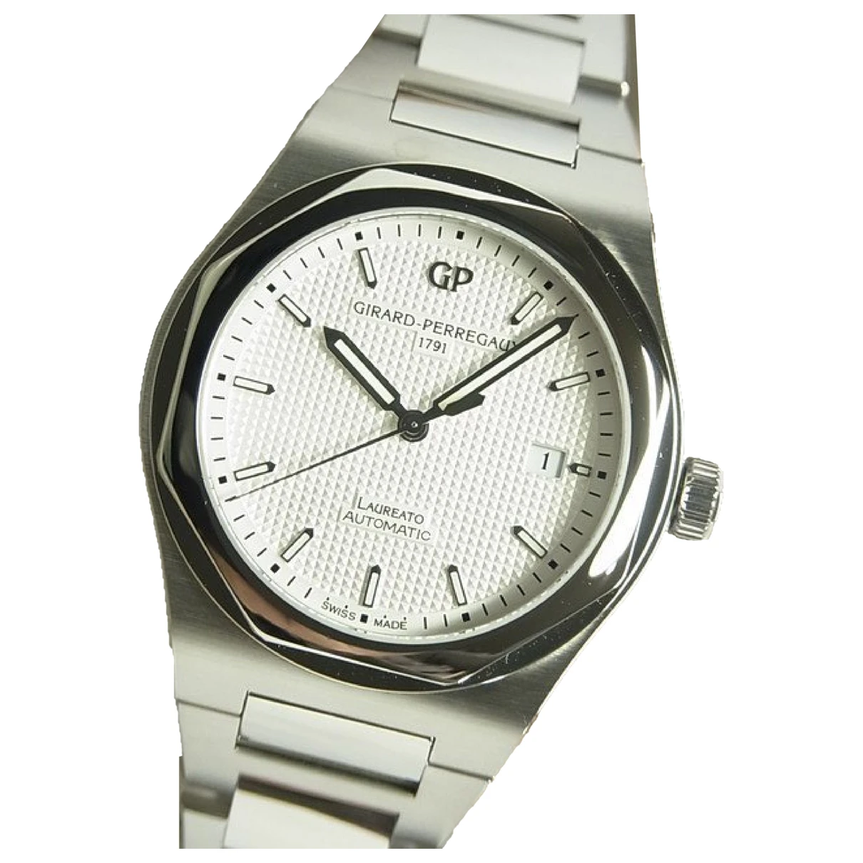 Pre-owned Girard-perregaux Watch In Silver