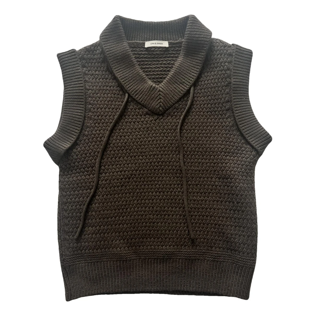 Pre-owned Craig Green Wool Vest In Khaki