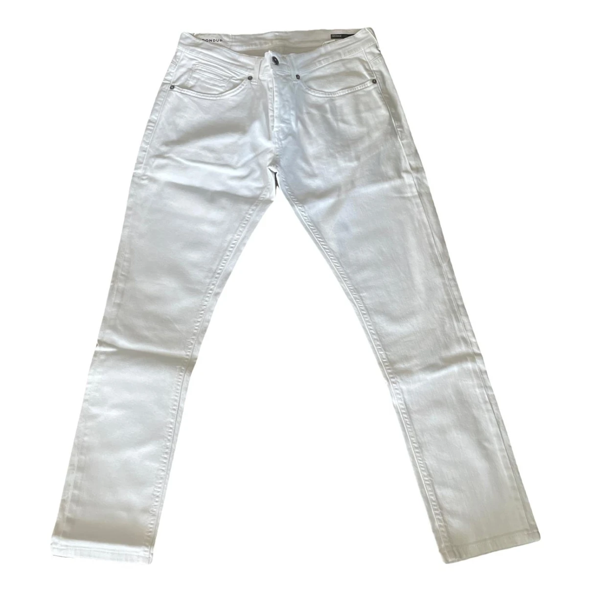 Pre-owned Dondup Slim Jean In White