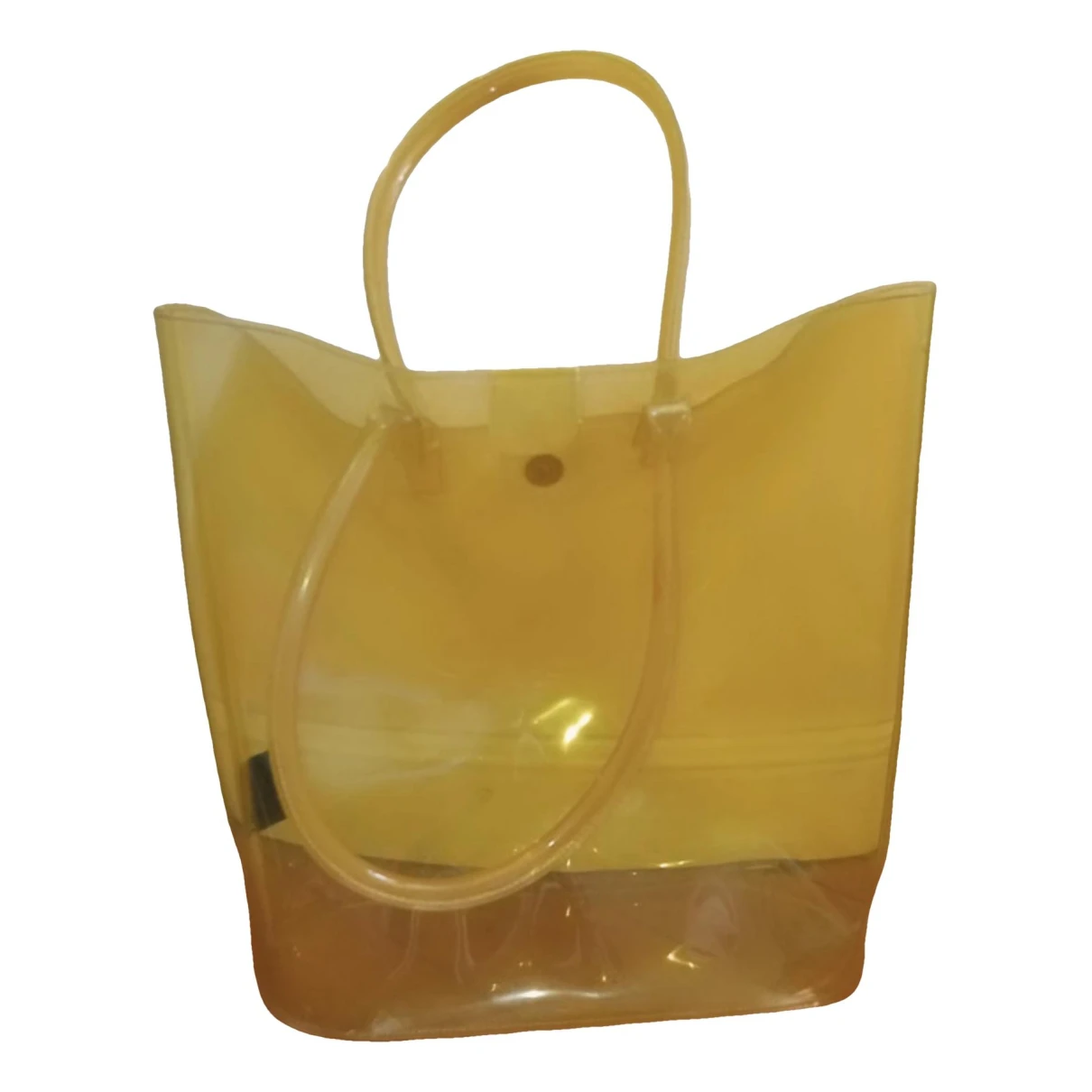 Pre-owned Furla Handbag In Yellow
