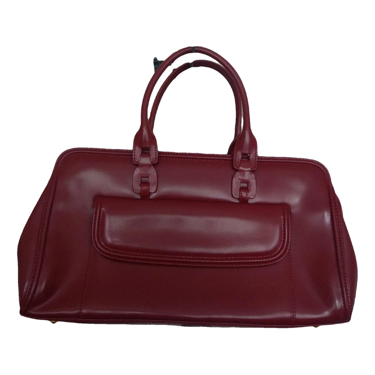 Pre-owned Le Tanneur Leather Handbag In Burgundy