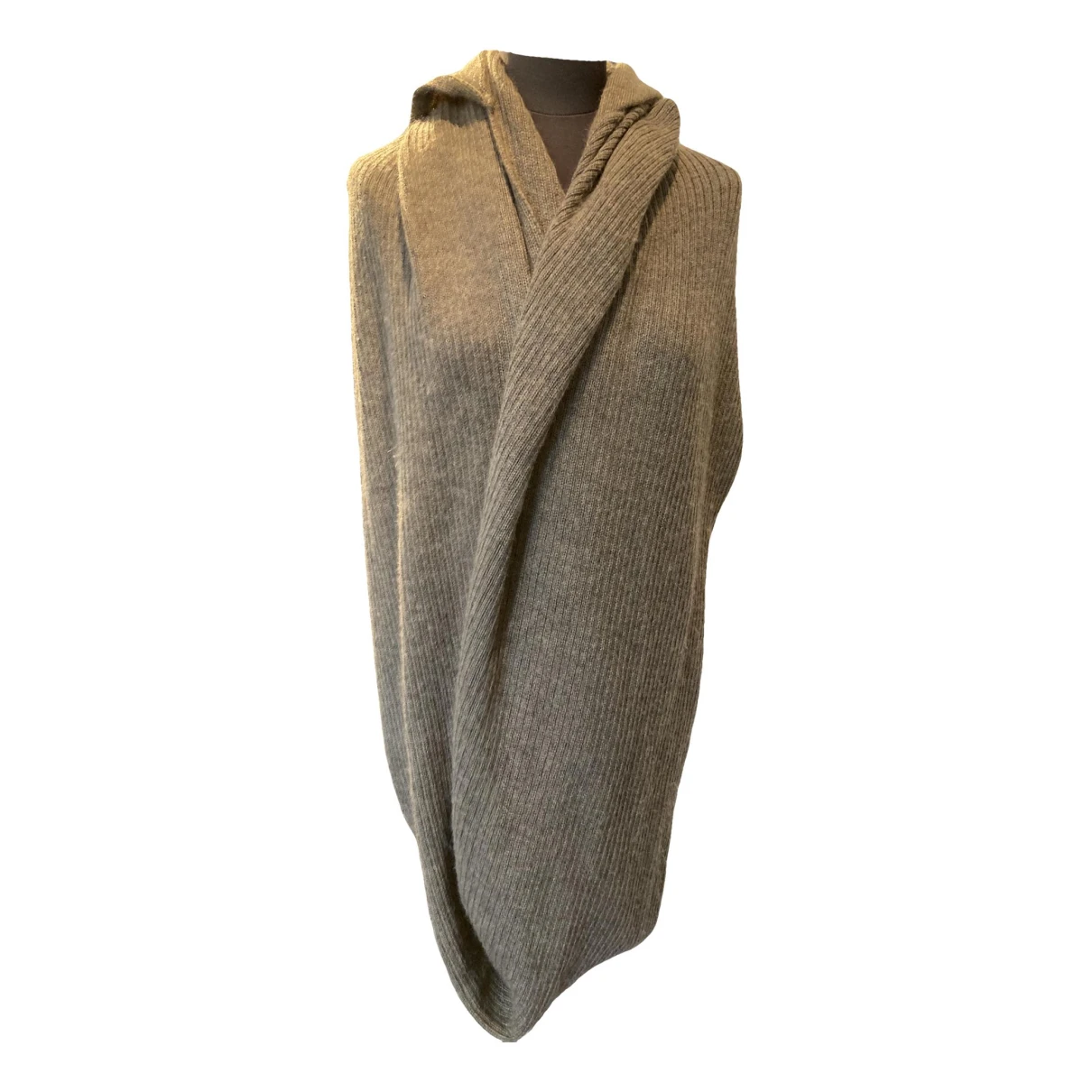 Pre-owned Ann Demeulemeester Wool Stole In Grey