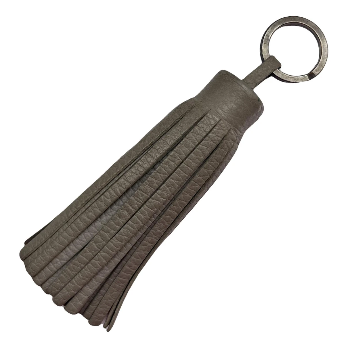 Pre-owned Fabiana Filippi Leather Key Ring In Anthracite