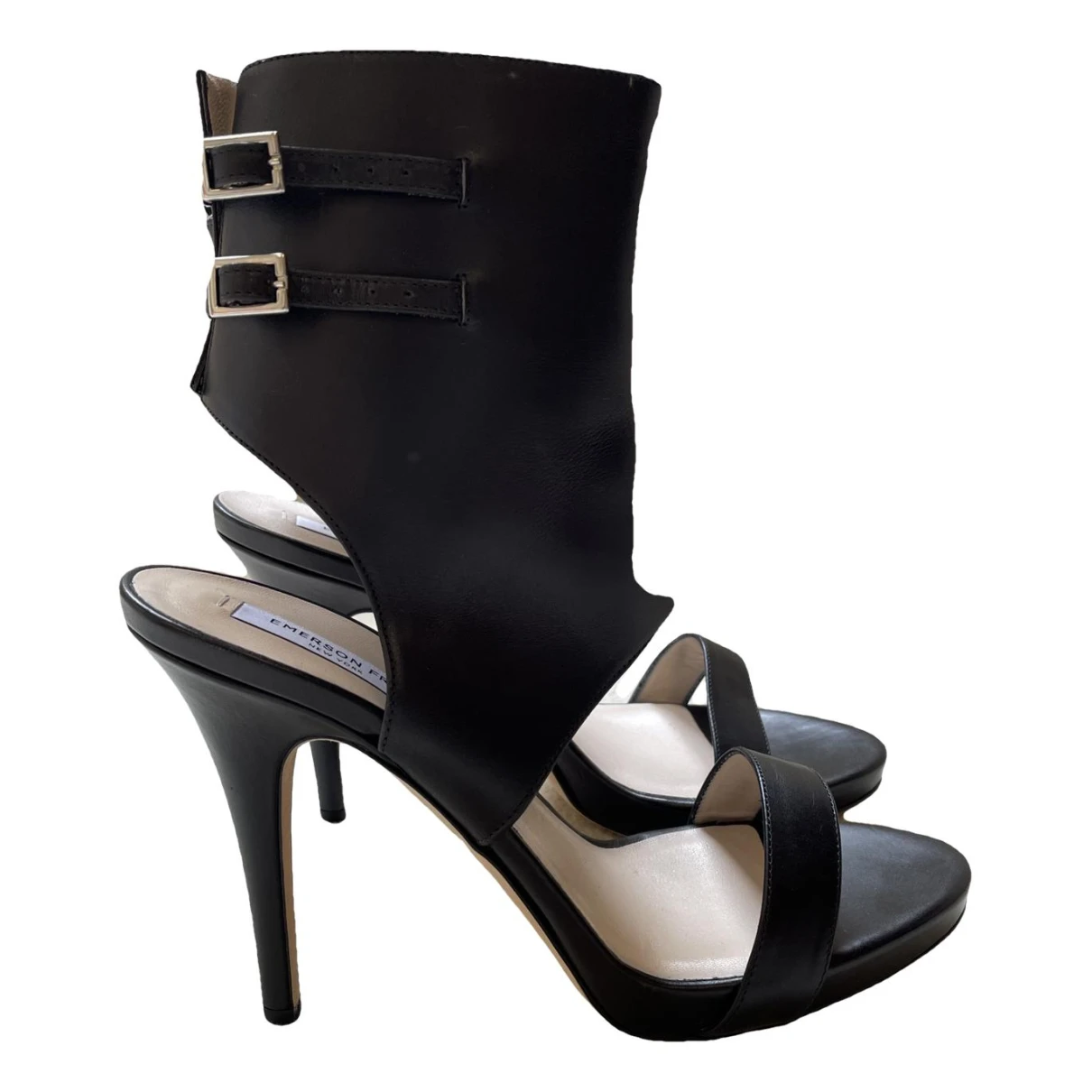 Pre-owned Emerson Fry Leather Heels In Black