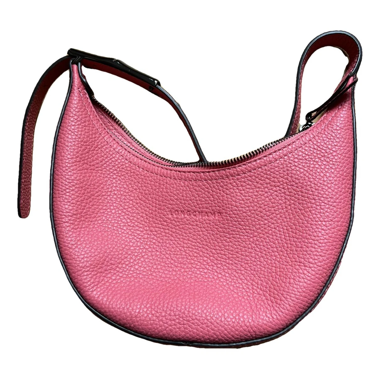 Pre-owned Longchamp Roseau Leather Handbag In Pink