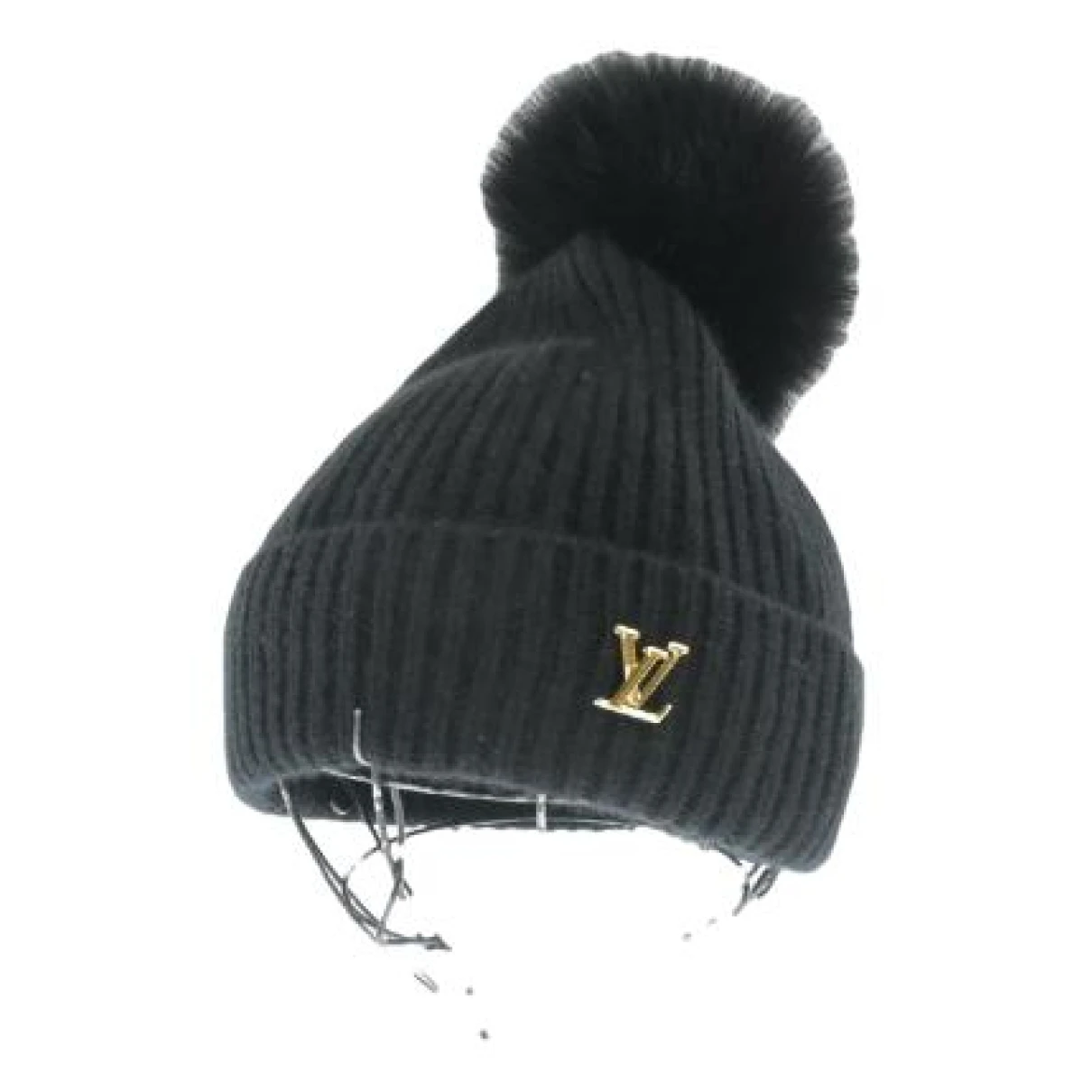 Pre-owned Louis Vuitton Cashmere Beanie In Black