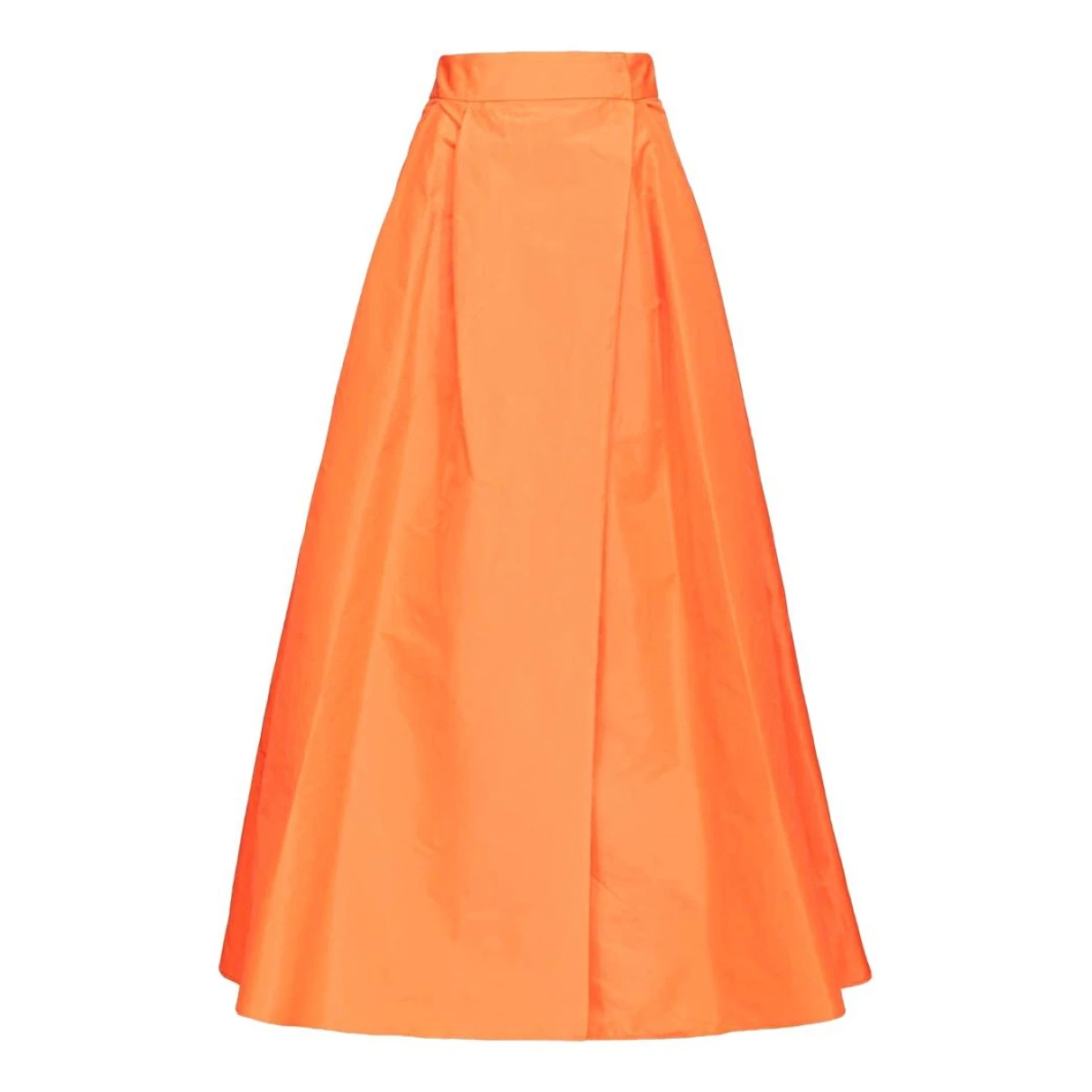 Pre-owned Pinko Maxi Skirt In Orange