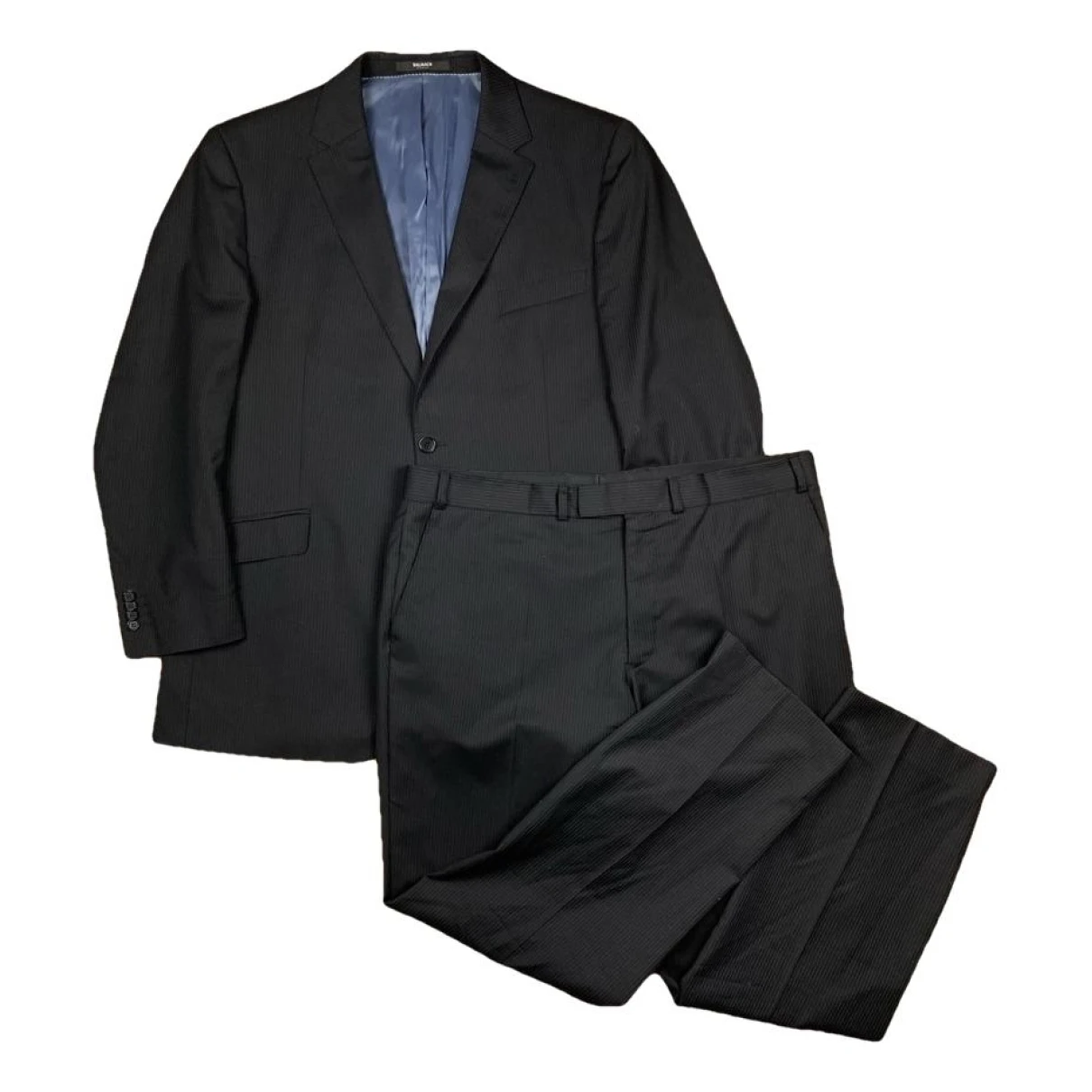 Pre-owned Balmain Wool Suit In Black