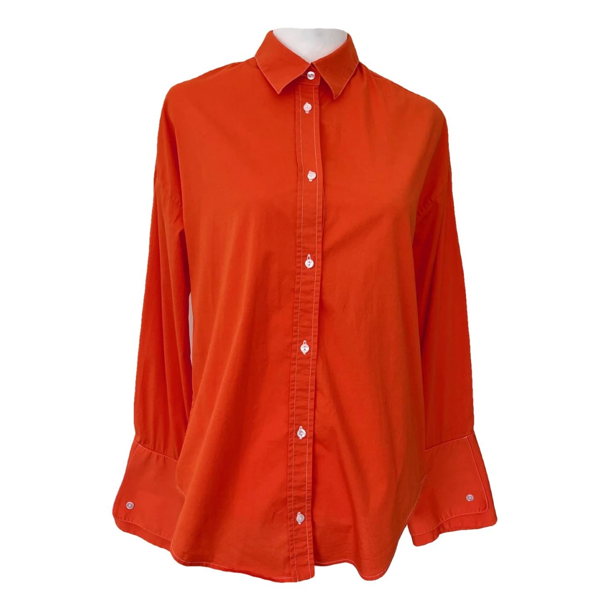 Pre-owned Iris & Ink Shirt In Orange