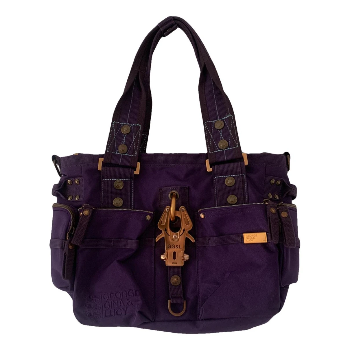 Pre-owned George Gina & Lucy Handbag In Purple