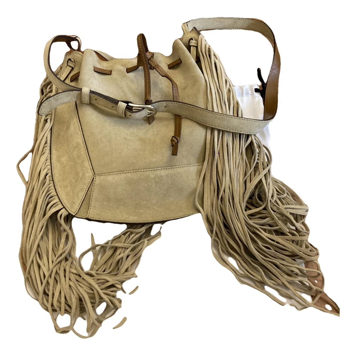 Pre-owned Isabel Marant Leather Handbag In Beige