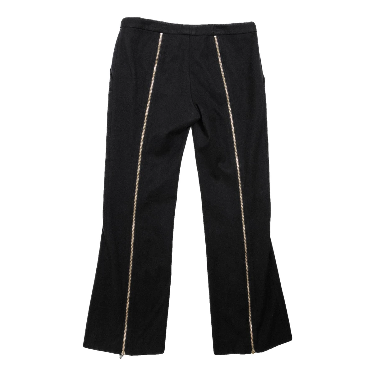 Pre-owned Alexander Mcqueen Wool Straight Pants In Black