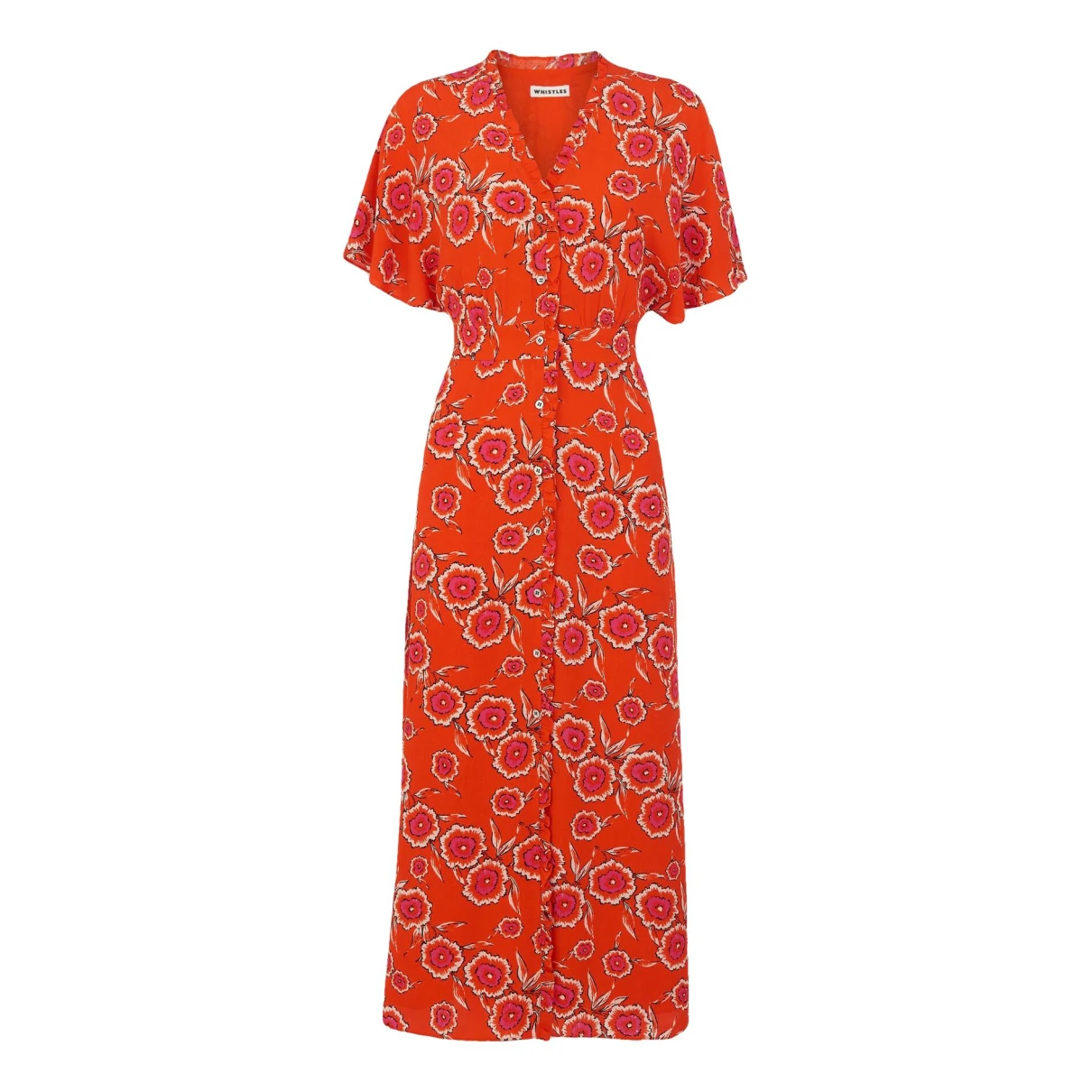 Pre-owned Whistles Mid-length Dress In Orange