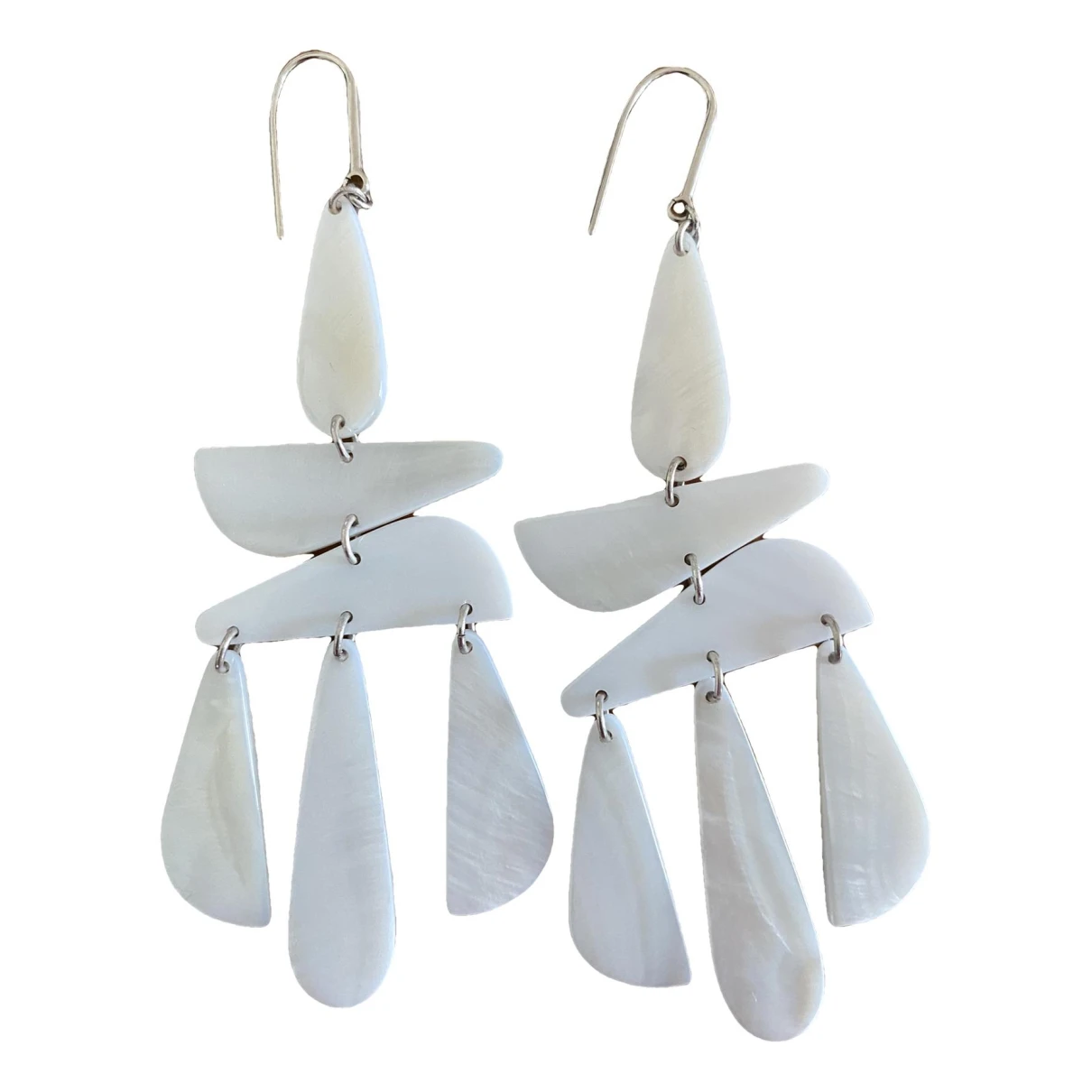 Pre-owned Isabel Marant Earrings In White