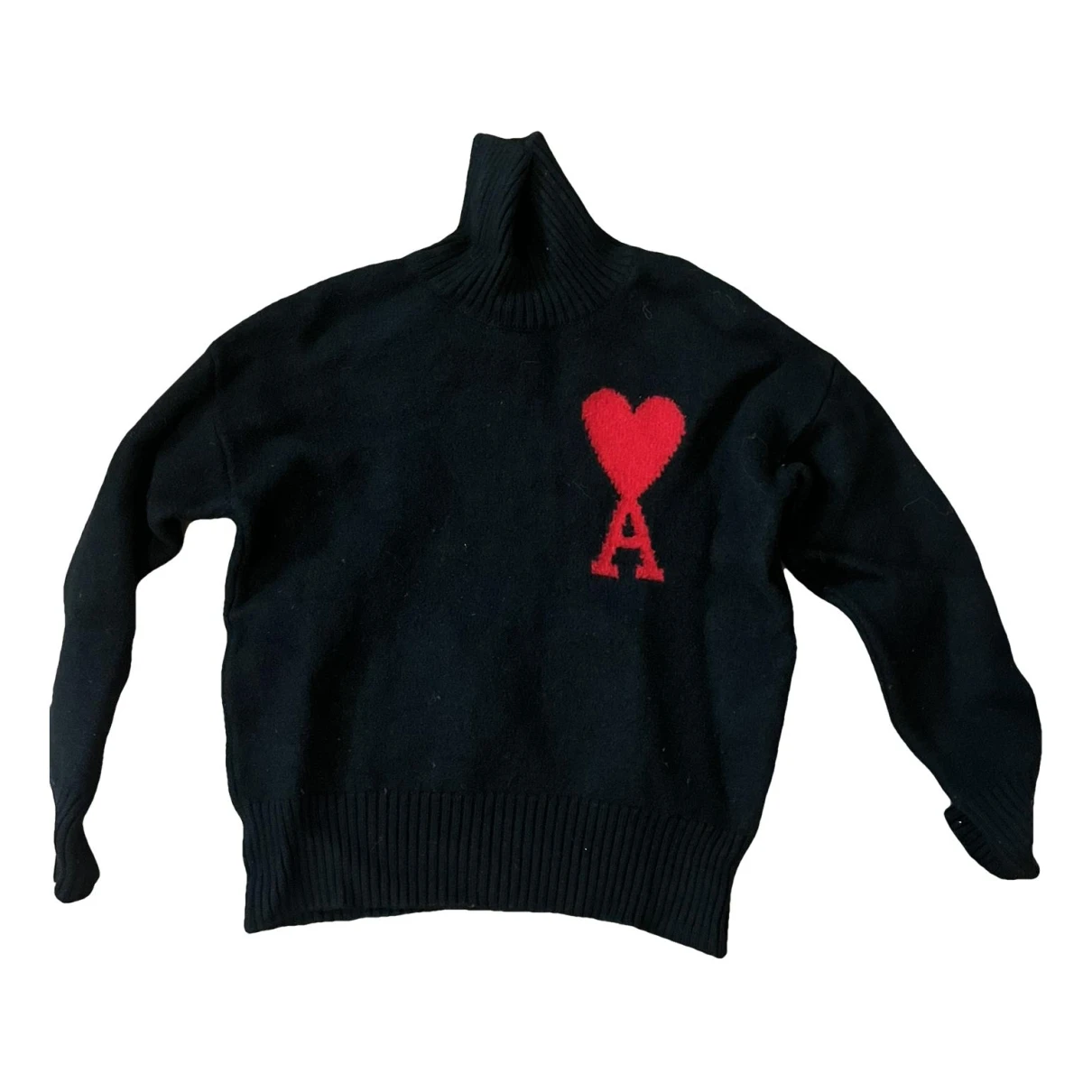 Pre-owned Ami Alexandre Mattiussi Wool Jumper In Black